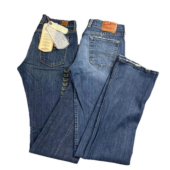 Lucky Brand Denim - Lucky Brand Selvedge USA Made Flap Pocket Jeans Women's 27 / 4 Easy Rider 2 Pair